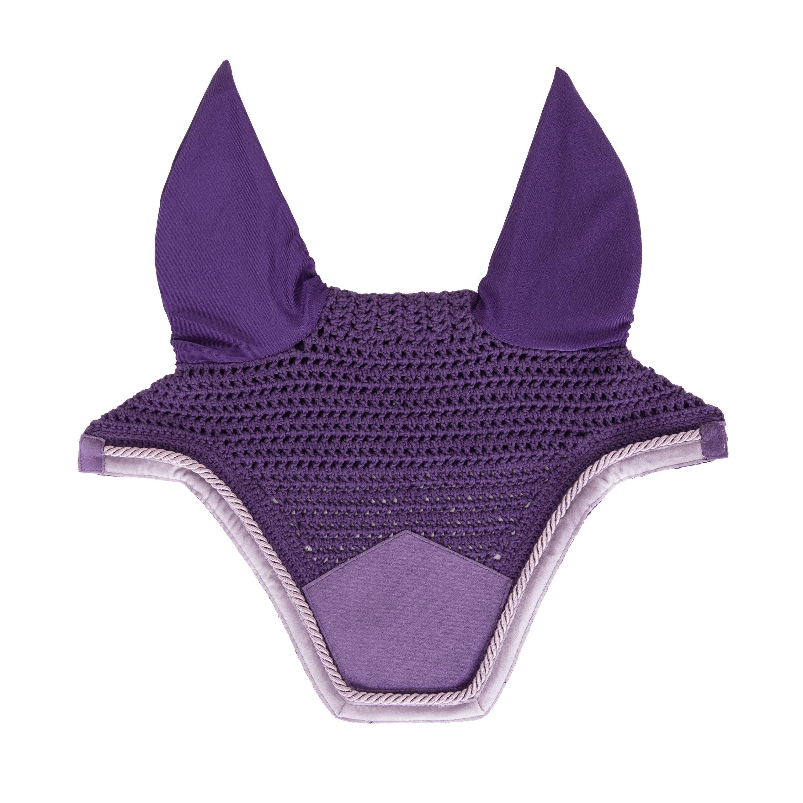 Bonnet anti-mouche Wellington velvet contrast royal purple 4/4