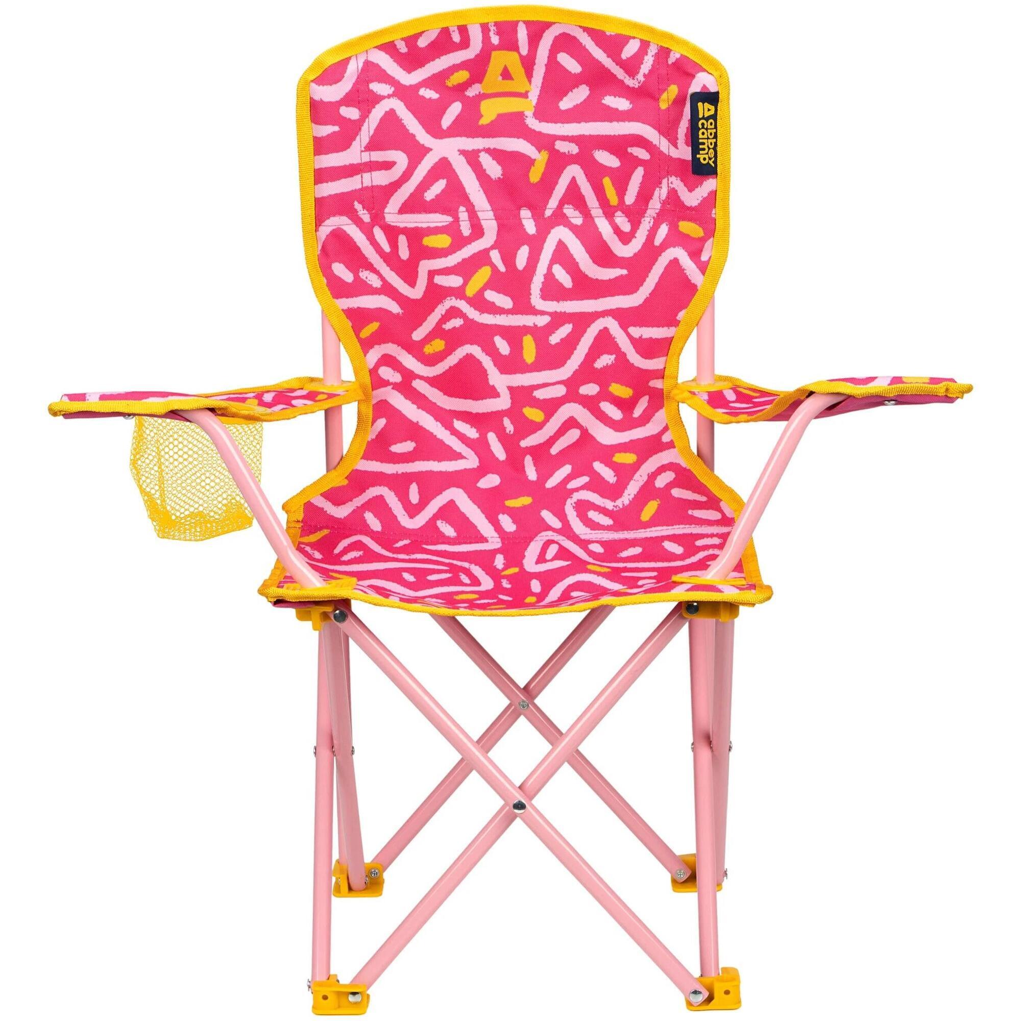 Abbey Camp - Chaise Pliante Pour Enfant - Chaise De Camping - Rose - Siège Pliant - Rose - Taille Unique - Decathlon
