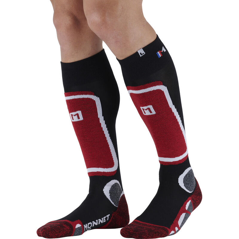 Monnet - Mi-bas Backside+ - Chaussettes - Rouge - Decathlon