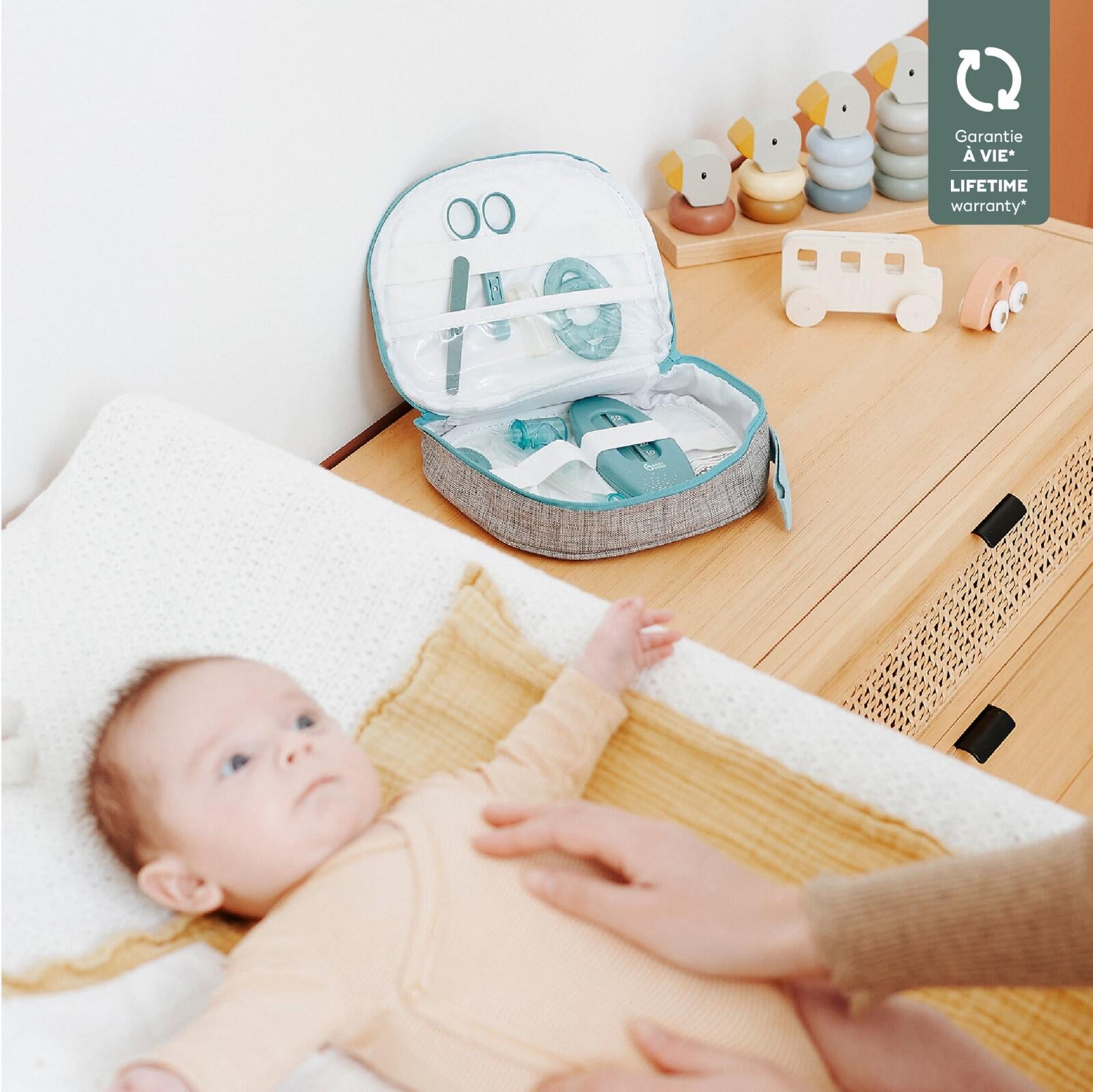 Pflegeset mit 9 wichtigen Accessoires, Baby Komplettset - Aqua IMPARFAIT 2/5