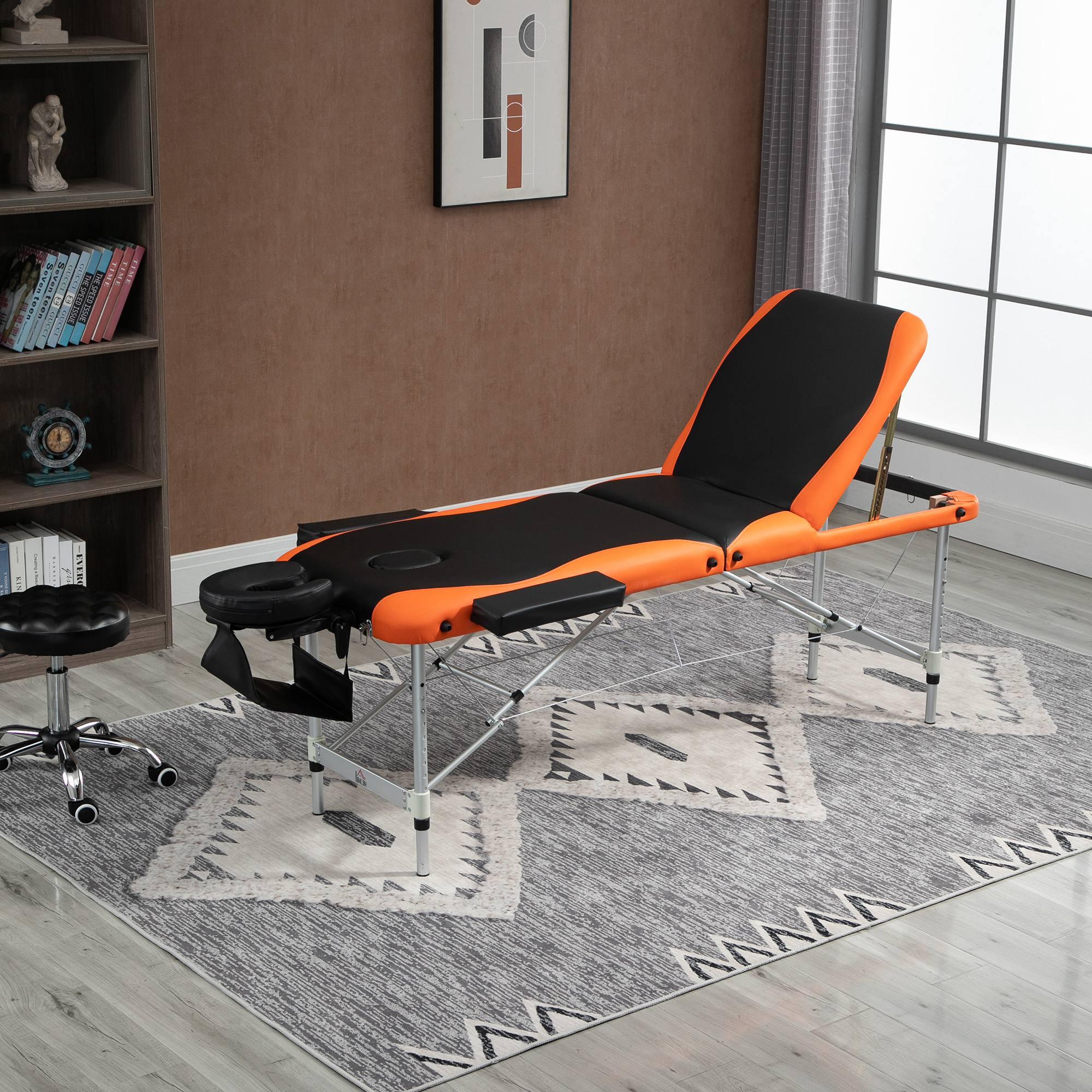HOMCOM Lettino Massaggio Pieghevole in Alluminio Max 225 Kg - 215 x 60 cm 2/7