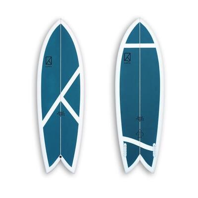 TWICE FISH- Twin Fin Surfboard 6'3