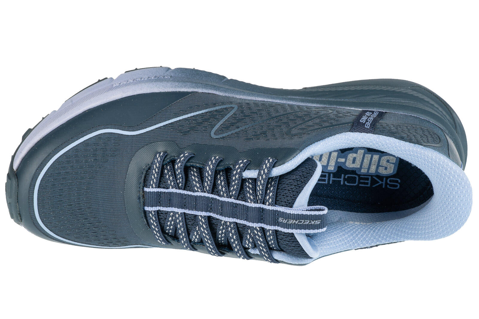 Chaussures Femmes Skechers Switch Back bleu 3/4