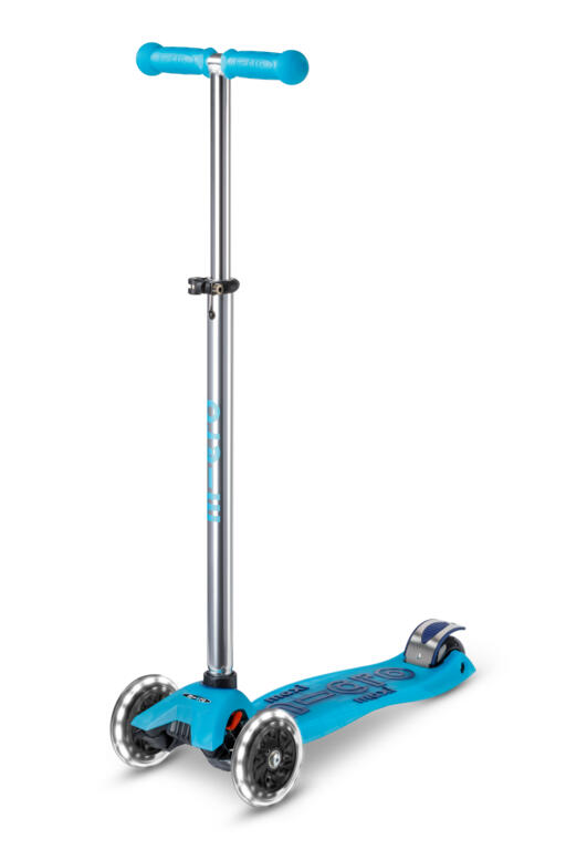 MICRO Trotinete Micro Maxi Deluxe Glow  LED Blue - Brilha no escuro