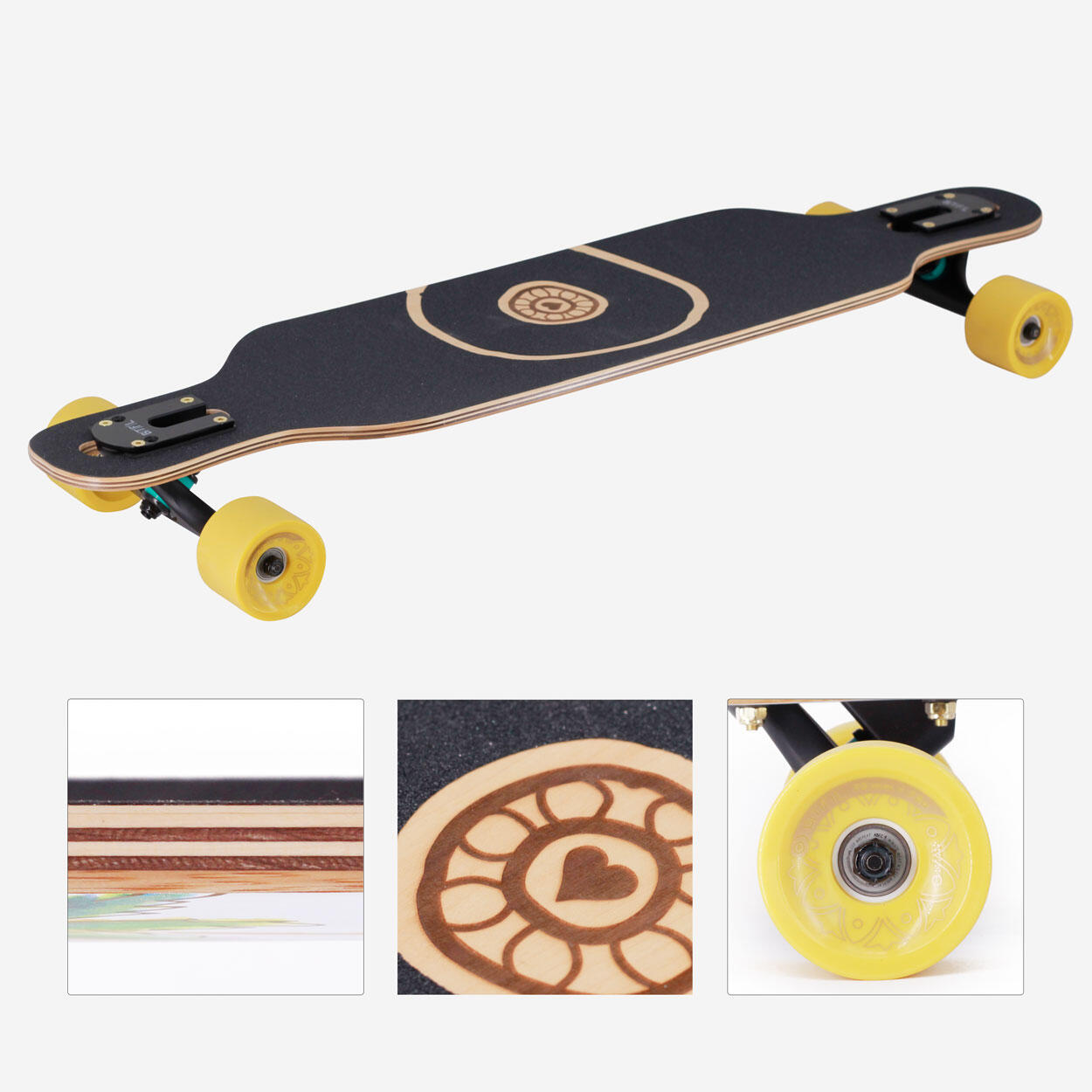 BTFL COCCO - Tabla completa - Drop through cruiser longboard 4/6