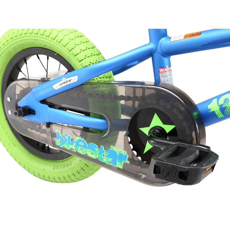 Bikestar kinderfiets BMX 12 inch blauw/groen