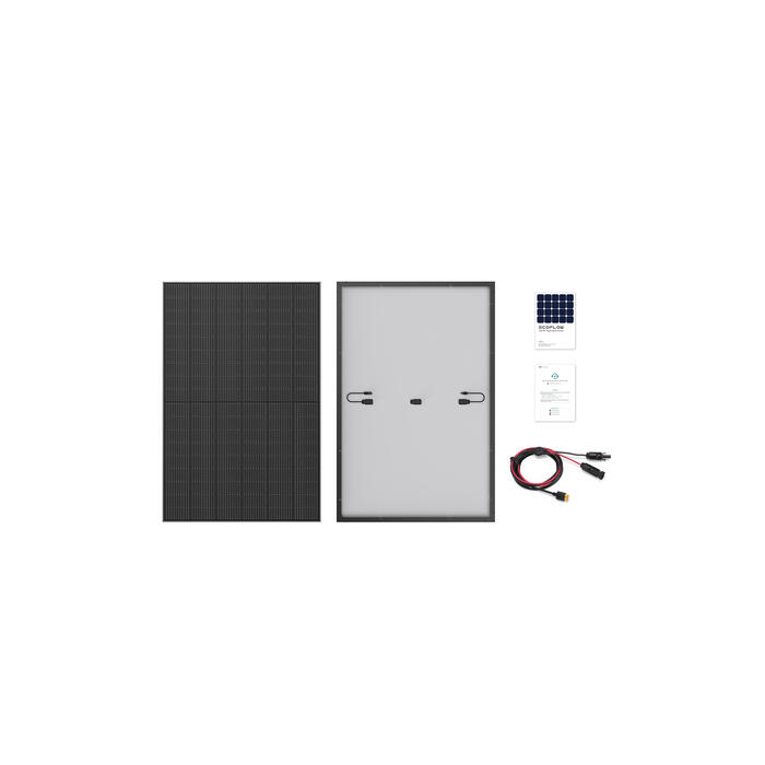 Double panneaux solaires 2x400W Ecoflow rigide 2/3