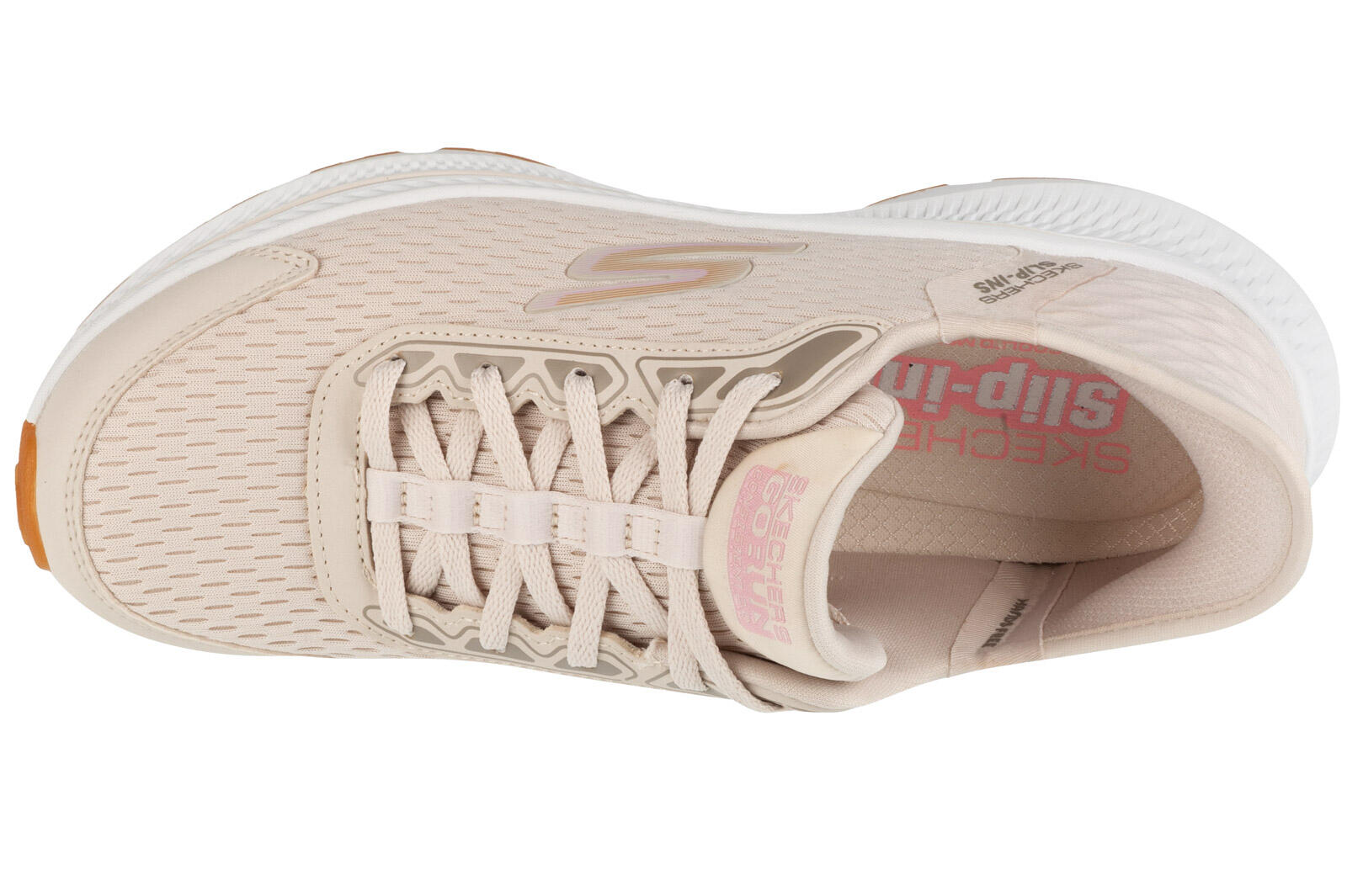 Skechers Go Run Sport Sneakers Schuhe beige Slip-In 128615 3/7