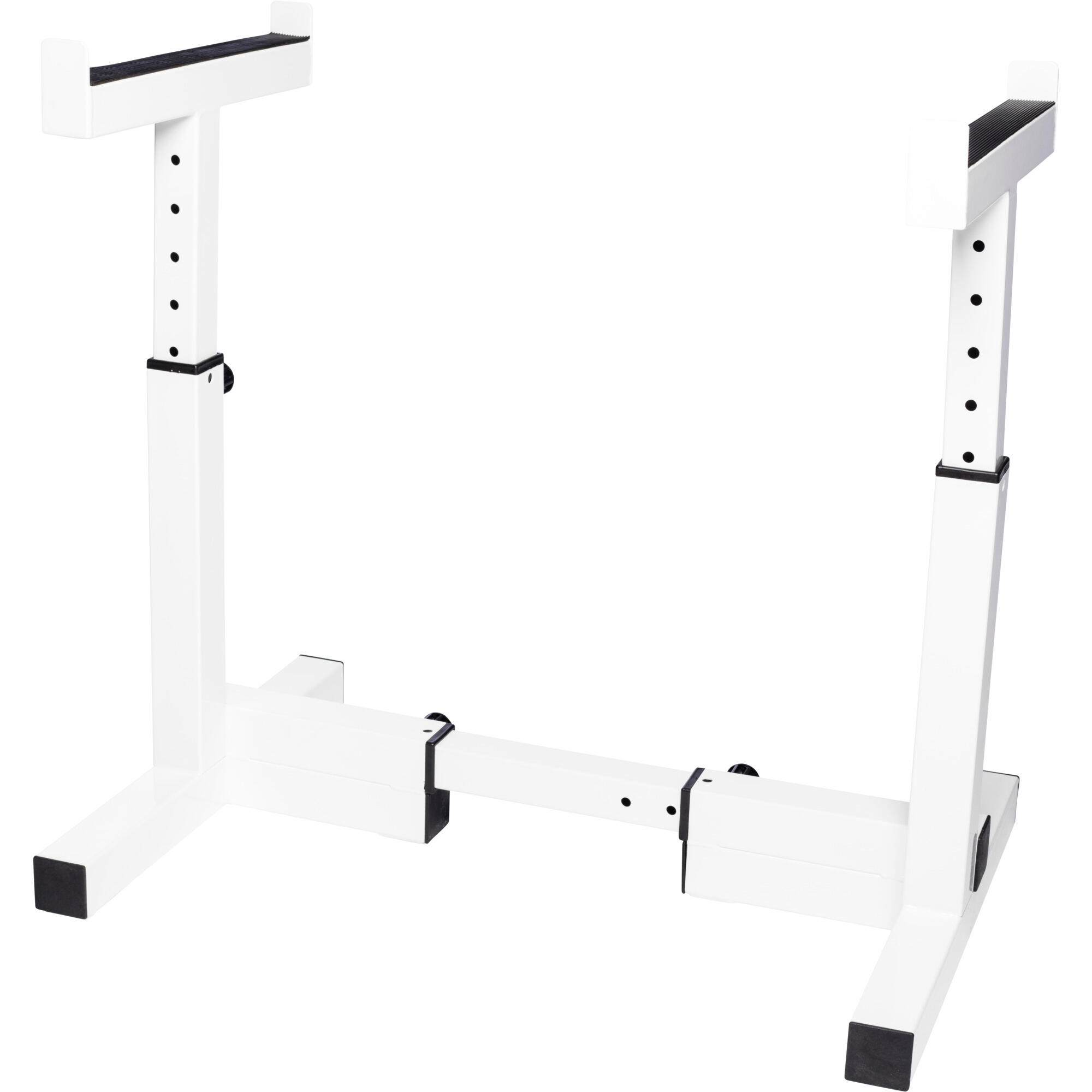 Supporto bilanciere Gorilla Sports regolabile altezza/larghezza 250 kg bianco 3/7
