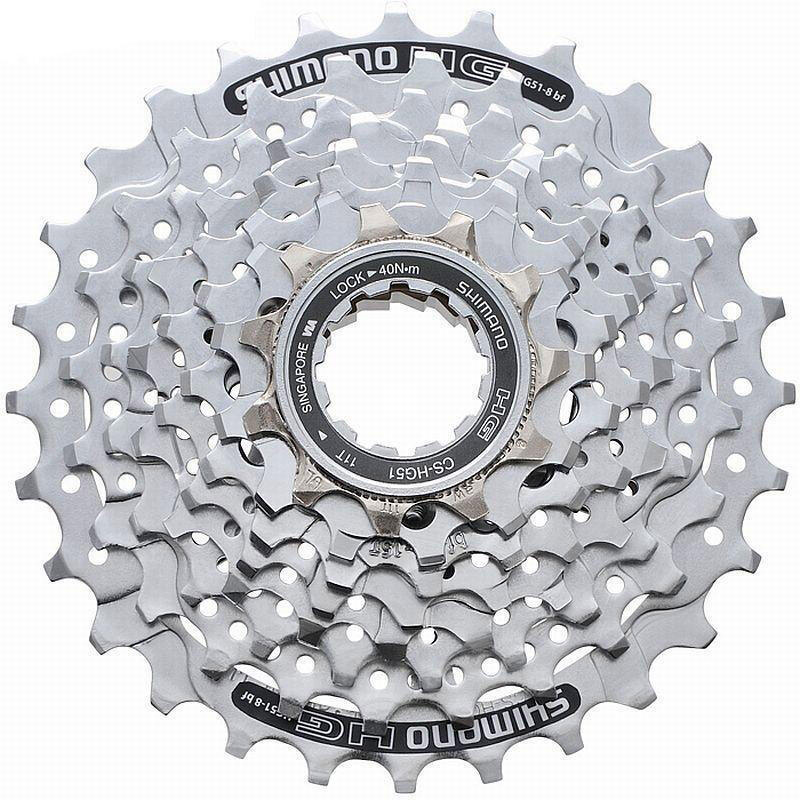 Cassette Shimano 8V 11/32 HG-51 Relief.