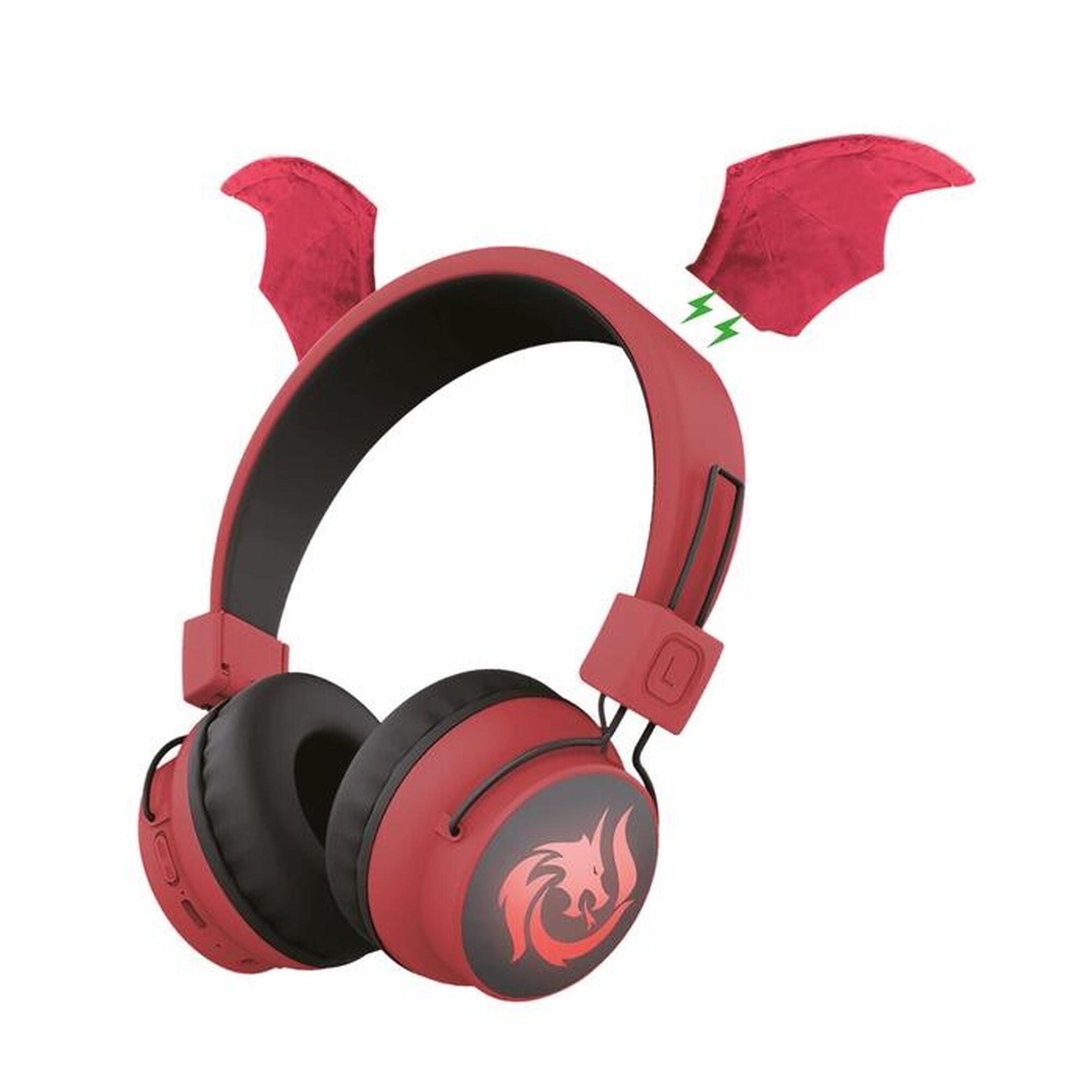 Muvit - Casque Audio Enfant Sans Fil Muvit Dragon - Casque Audio - Rouge - No Size - Decathlon