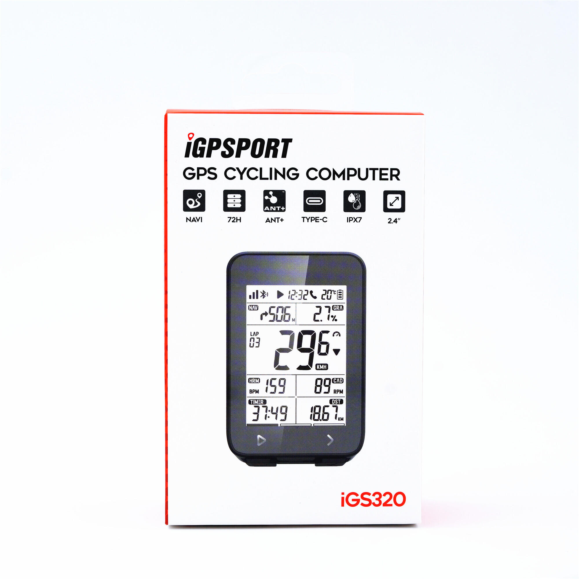 IGPSport iGS320 GPS-fietscomputer 4/5