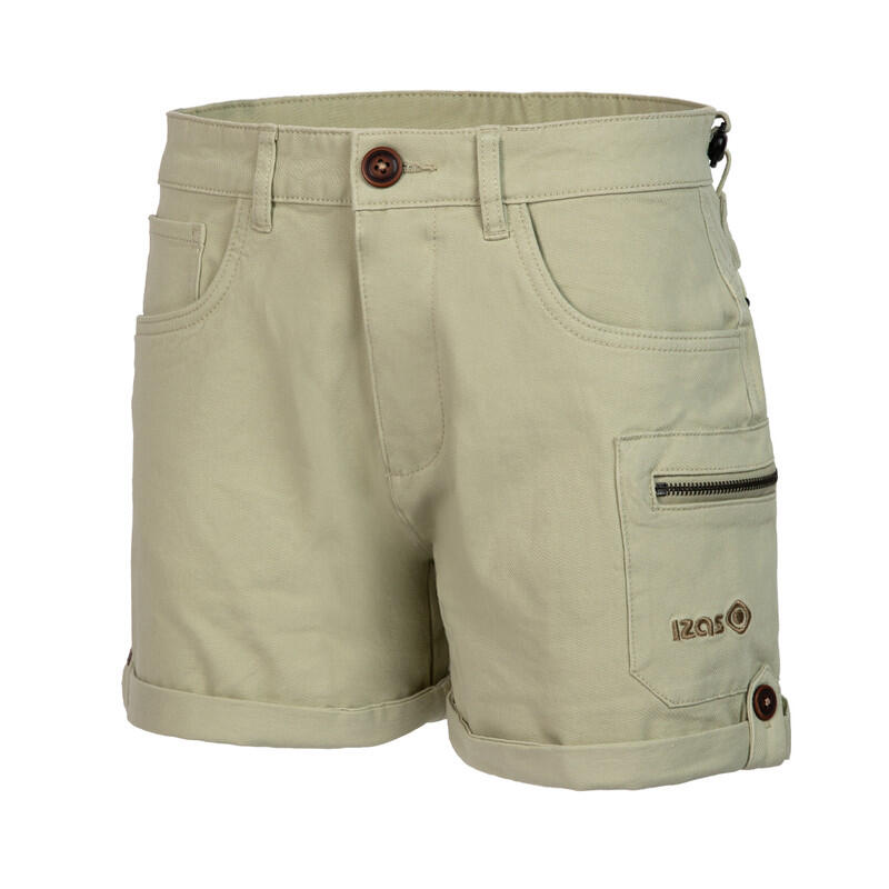 Izas - Short De Montagne Izas Lardy Sh W Pour Femme : Liberté Et Confort Pour Vos - Short De Protection - Beige|kaki - 52 2xl - Decathlon