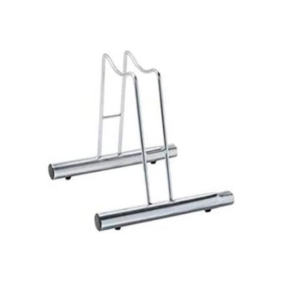 Portabici Singolo Alto Acciaio Zincato 385x42x41cm - 1201 C-B - Argento