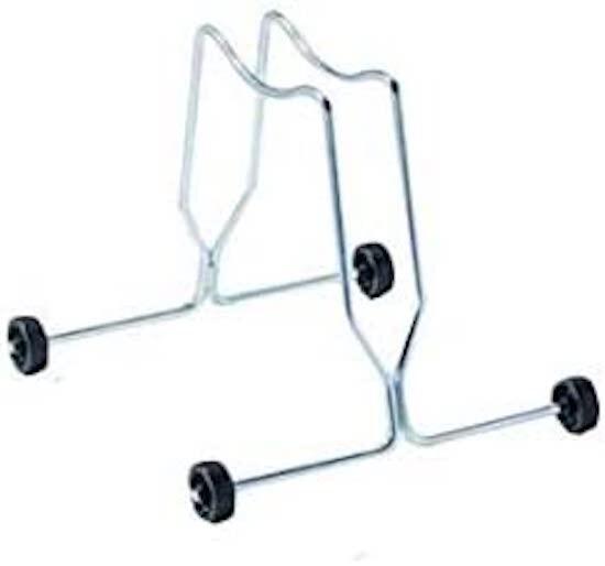 Portabici, anche Freno a Disco, con Route Fisse, 35x35x30cm - 1308 - Argento 1/2