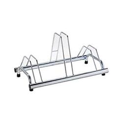 Porte-vélos au sol pour 3 vélos, galvanisé, 77x42x40cm - 1003 B - Argent