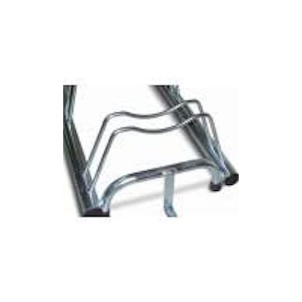Portabici per 7 Biciclette, con Freno a Disco, 196x42x41cm - 1207 - Argento 2/2