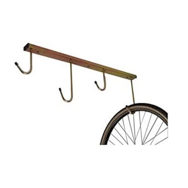 Andrys - Porte-vélos Mural 4 Places, Acier Galvanisé, 5x30cm - 4004 - Or - Crochet Vélo - Jaune - Taille Unique - Decathlon