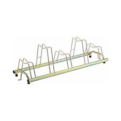 Porte-vélos pour 5 vélos, avec frein à disque, 140x42x41cm - 1205 G - Or