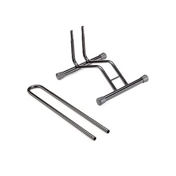 Portabici Singolo Smontabile, Ruote da 6cm, 38,5x67x29cm - 7014 - Nero 2/3