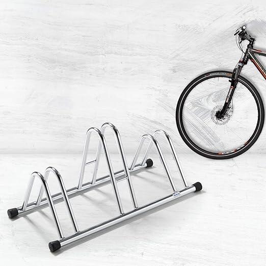 Support pour 3 Vélos, Galvanisé, 78x42x38cm - 1003 EC - Argent 2/3