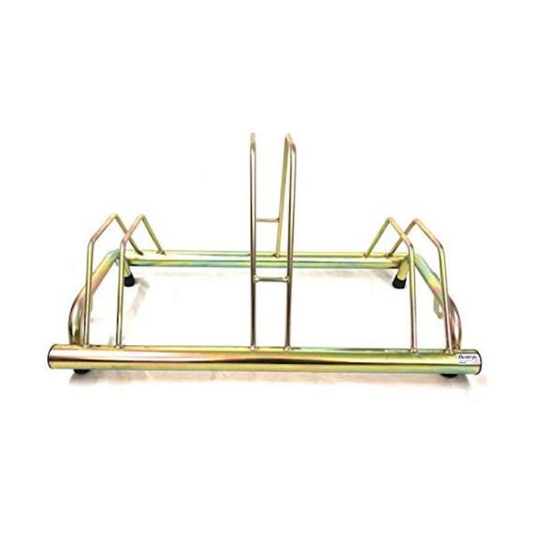 Porte-Vélo pour 3 Vélos avec Equerre de Fixation, 79x42x40cm - 1003 S - Or 2/5
