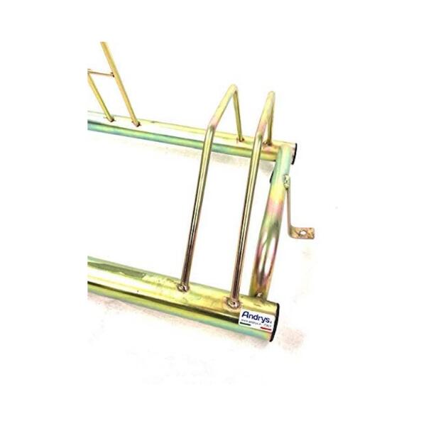 Porte-Vélo pour 3 Vélos avec Equerre de Fixation, 79x42x40cm - 1003 S - Or 5/5