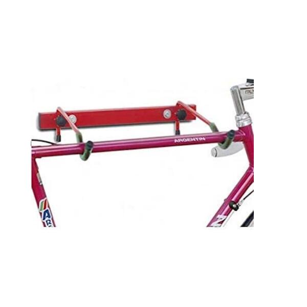 Andrys - Porte-vélos Pliant Peu Encombrant, 2 Bras, 45x7x8cm - 2001 - Rouge - Crochet Vélo - Rouge - Taille Unique - Decathlon