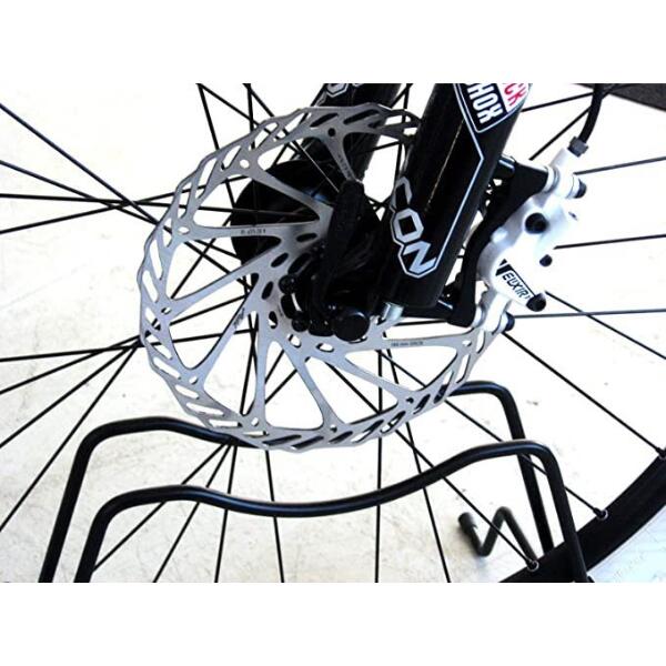 Portabici Singolo, anche per Freno a Disco, 35x35x25cm - 1301 - Nero 4/5