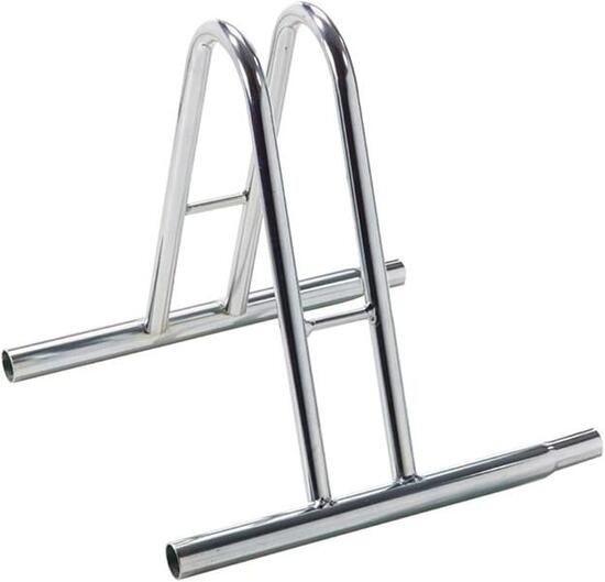 Portabici Singolo Modulabile Zincato 35x35x37cm - 1001 EC-TR-B - Argento