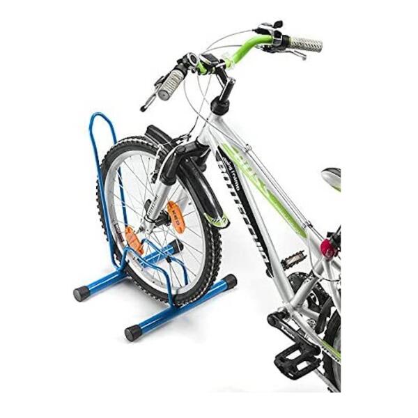 Portabici Singolo da Bambino con Piedistallo, 38,5x29x50cm - 7022 - Blu 3/4