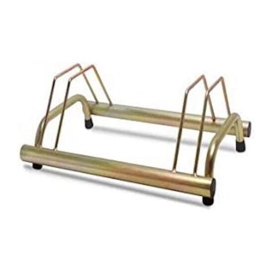 Portabici da Terra per 2 Biciclette Zincato 63x42x26cm - 1002 - Oro