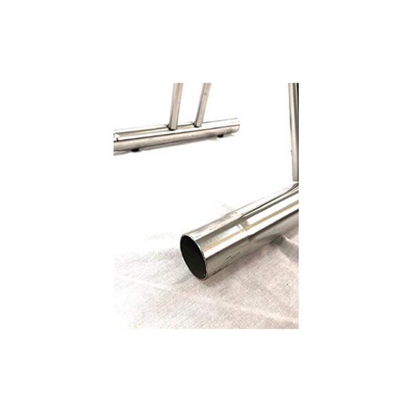 Porte-vélos simple en acier inoxydable, 42x38,5x26 cm - 1001 AB INOX - Gris 4/5