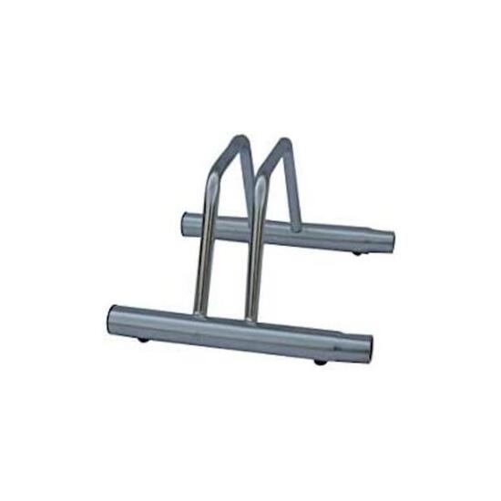 Portabici Singolo in Acciaio Inox 42x385x26 cm - 1001 AB INOX - Grigio