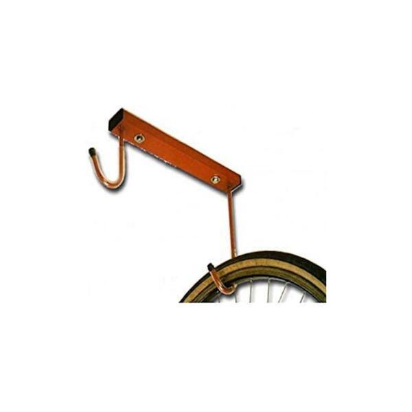 Andrys - Porte-vélos Mural 2 Places, Peint, 35x5x30cm - 4002 - Rouge - Crochet Vélo - Rouge - Taille Unique - Decathlon