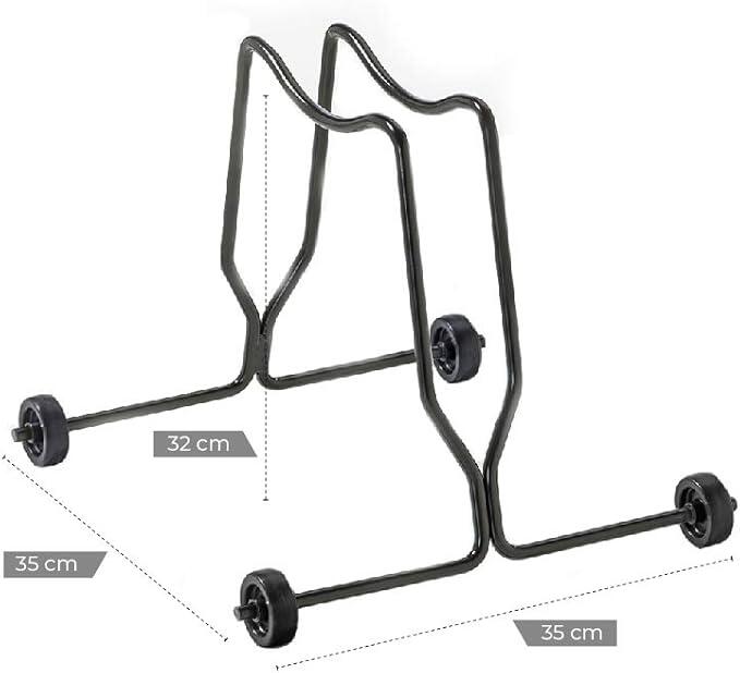 Portabici, anche Freno a Disco, con Route Fisse, 35x35x30cm - 1306 - Nero 4/4