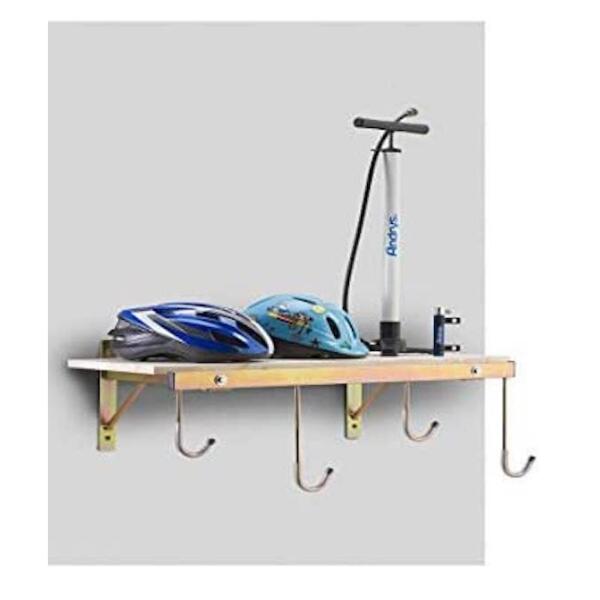 Porte-vélos avec étagère murale pour 6 vélos, 30x126x37 cm - 3006 M - Or 3/5