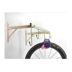 Porte-vélos mural amovible avec anneaux, 4 places, 78x37x28cm - 3004 A - Or