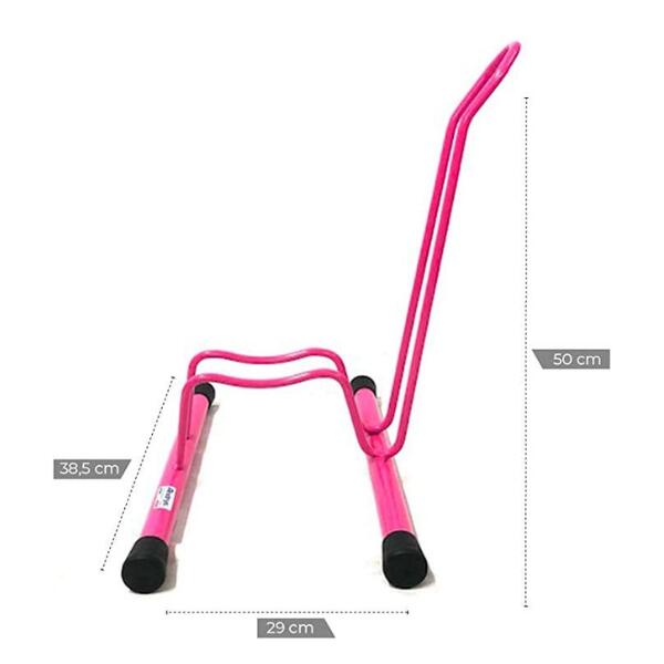 Porte-vélos enfant avec socle, 38,5x29x50cm - 7021 - Rose 5/5