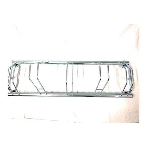 Support de sol pour 5 vélos, galvanisé, 140x42x38cm - 1005 B - Argent 3/4