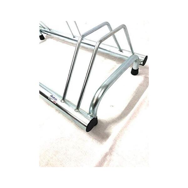 Support de sol pour 5 vélos, galvanisé, 140x42x38cm - 1005 B - Argent 4/4