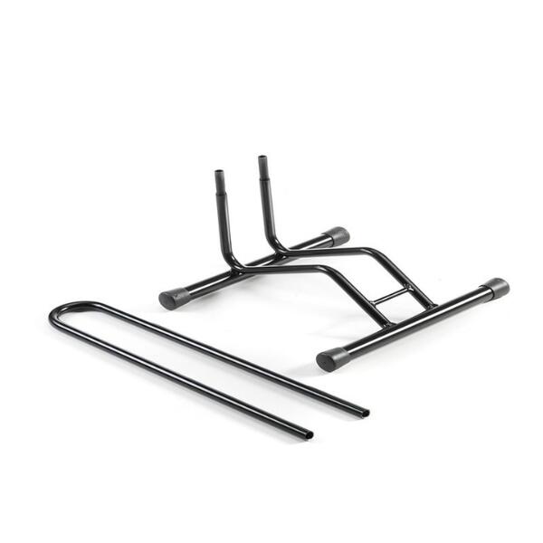 Portabici Singolo Smontabile, Ruote da 8cm, 38,5x29x67cm - 7018 - Nero 2/2