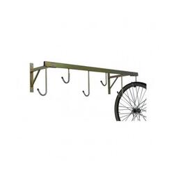 Porte-vélos mural 6 places, avec équerre de fixation, 126x37x30cm - 3006 - Or