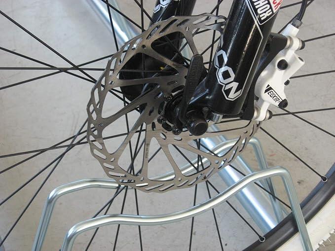 Porte-vélos pour 5 vélos, pneus jusqu'à 8cm, 140x42x41cm - 1203 M - Silver 3/3