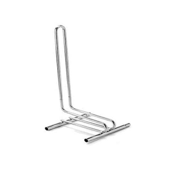 Portabici Singolo Smontabile Ruote da 6cm 385x29x67cm - 7500 AB - Argento