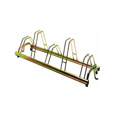 Portabici da Terra per 5 Biciclette Zincato 140x42x40cm - 1005 G - Oro