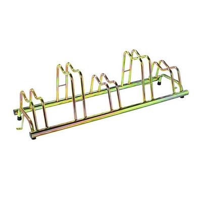 Portabici con 3 Posti Alti e Bassi Zincato 140x42x41cm - 1105 G - Oro