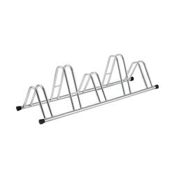 Support de sol pour 5 vélos, galvanisé, 140x42x40cm - 1005 EC - Argent