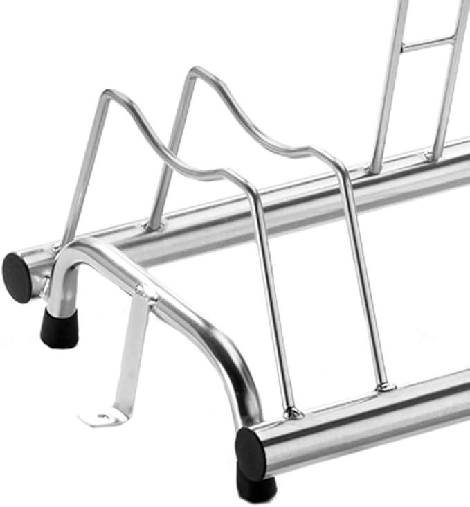 Porte-vélos pour 3 vélos, couvertures jusqu'à 8cm, 77x42x41cm - 1203 M - Silver 3/3