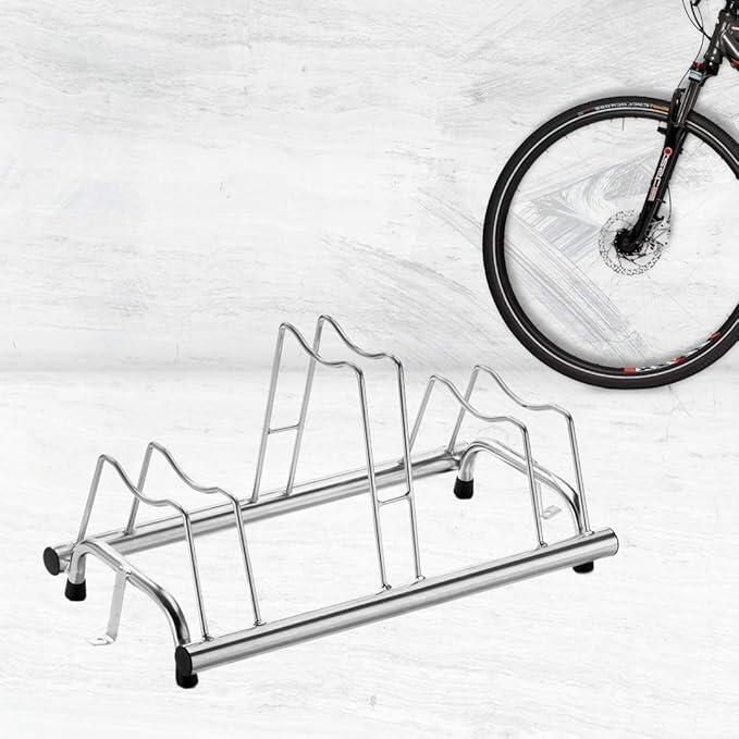 Porte-vélos pour 3 vélos, couvertures jusqu'à 8cm, 77x42x41cm - 1203 M - Silver 2/3